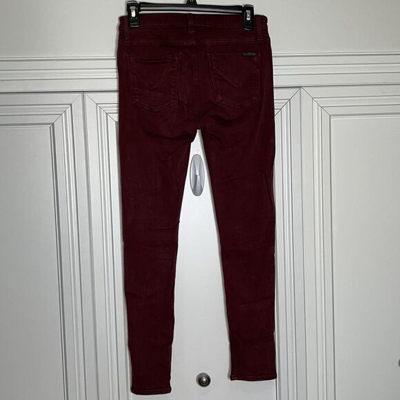 Hudson Skinny Maroon Jeans Size 26 - Picture 6 of 9